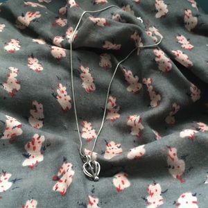 Black pear necklace